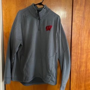 Adidas Climawarm Wisconsin Badgers Quarter Zip